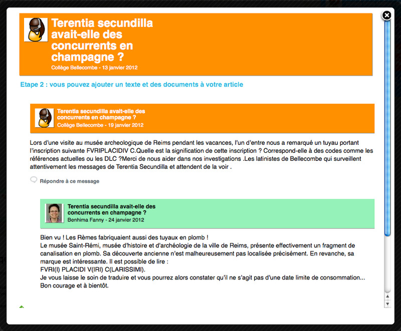 apport des intervenants